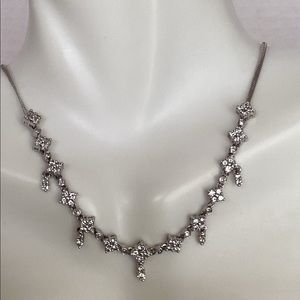 14k, WHITE GOLD DIAMOND NECKLACE